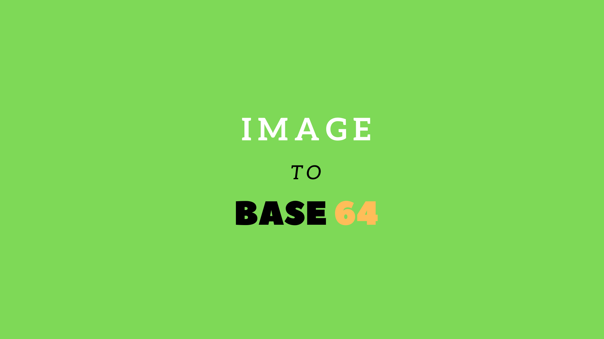 Image / Video to Base 64 Encoding format converter tool