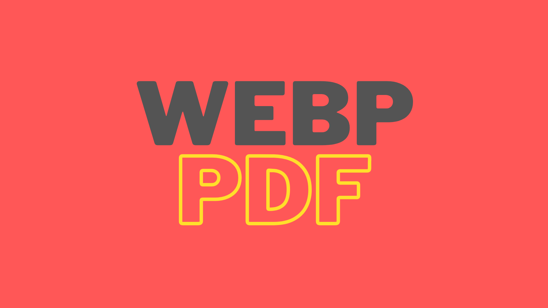 WEBP Image to PDF format converter tool